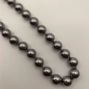 White House Black Market Metallic Beaded Necklace